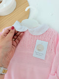 Conjunto rosa: camisola e tapa fraldas 1/3M