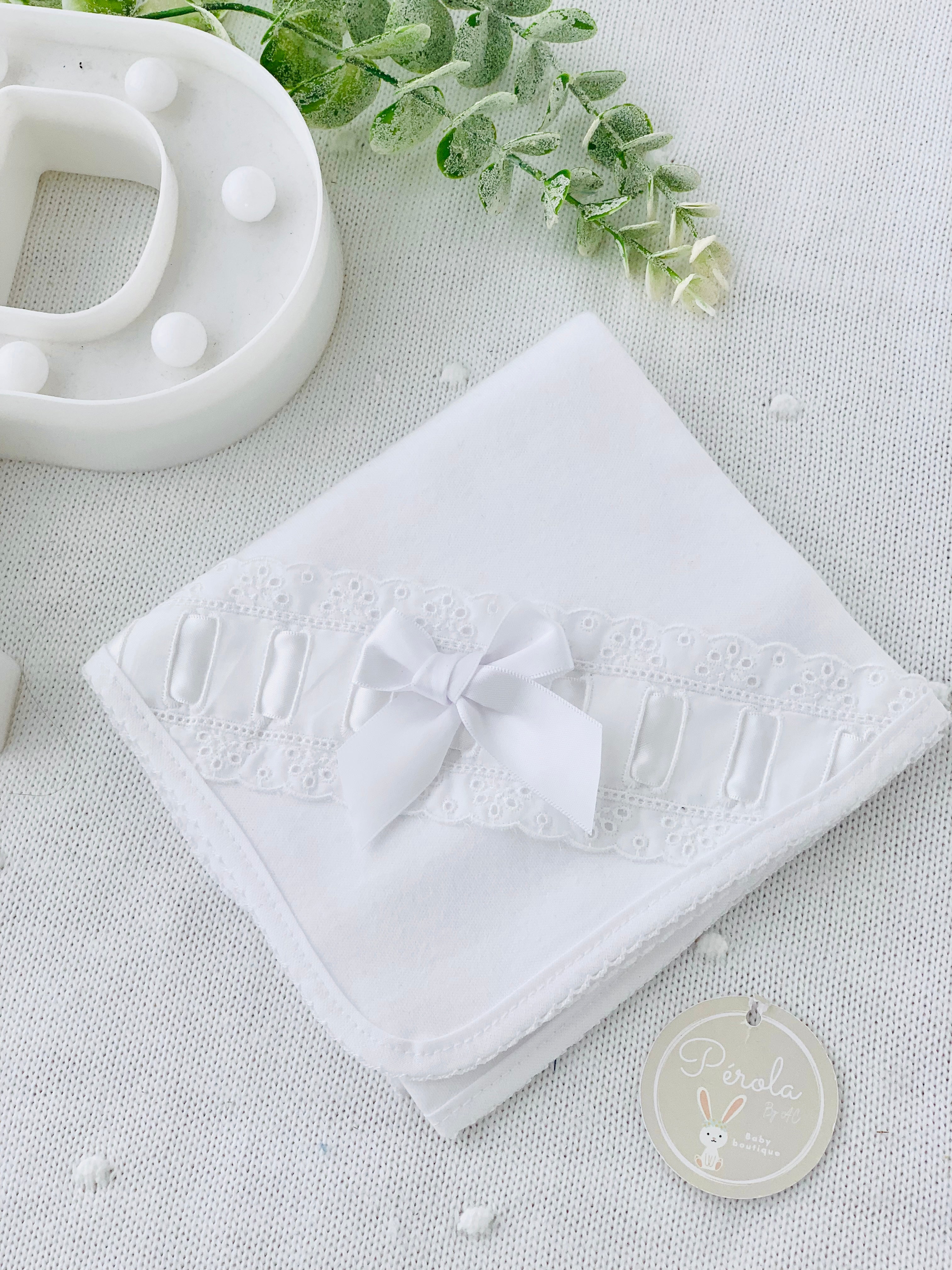 Fralda bordado inglês