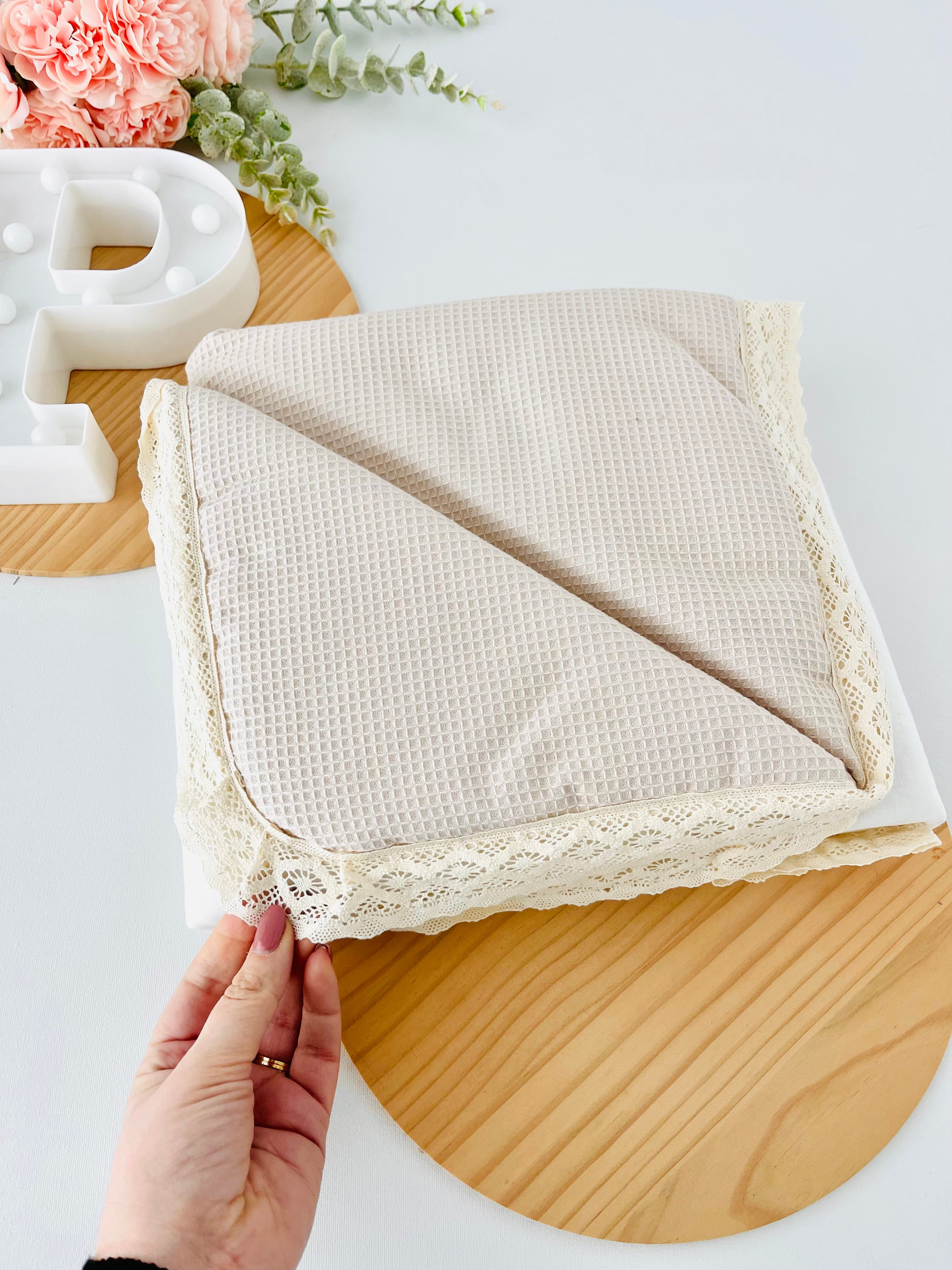 Manta algodão tema favos