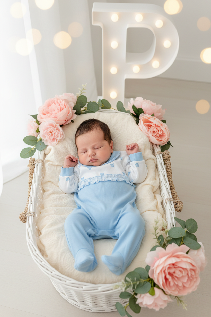 Babygrow carinhas de urso algodão