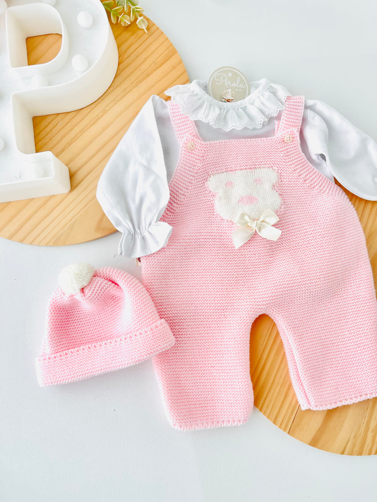 Saída de maternidade rosa: 3 peças