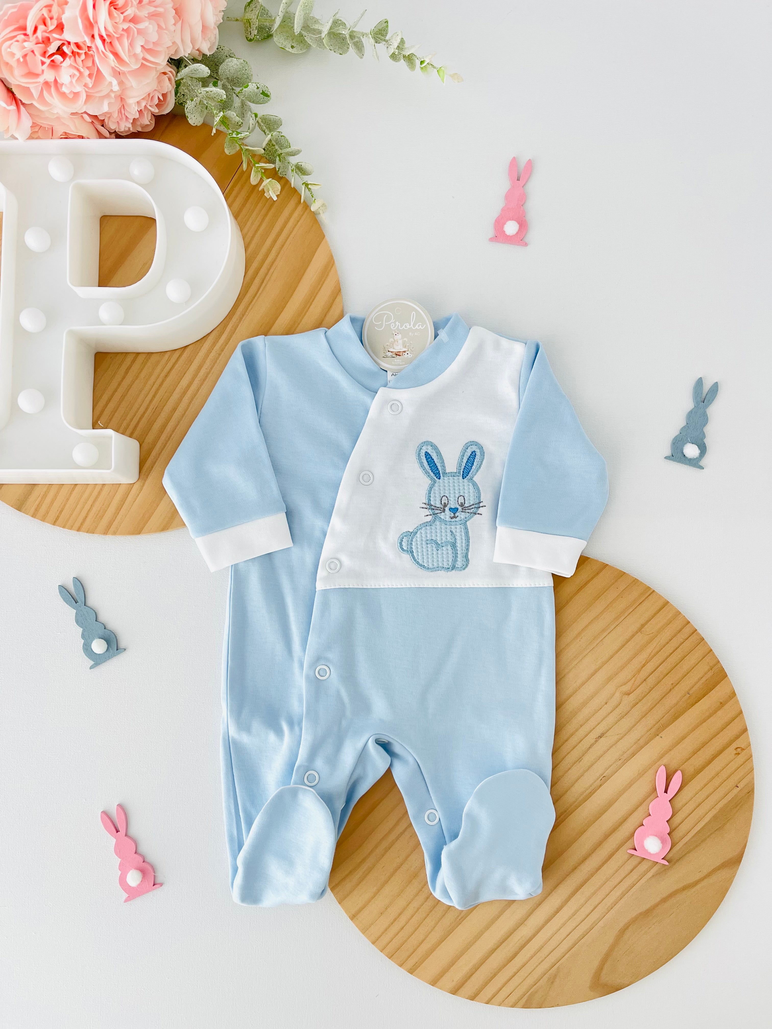 Babygrow coelho algodão