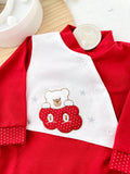 Babygrow vermelho algodão