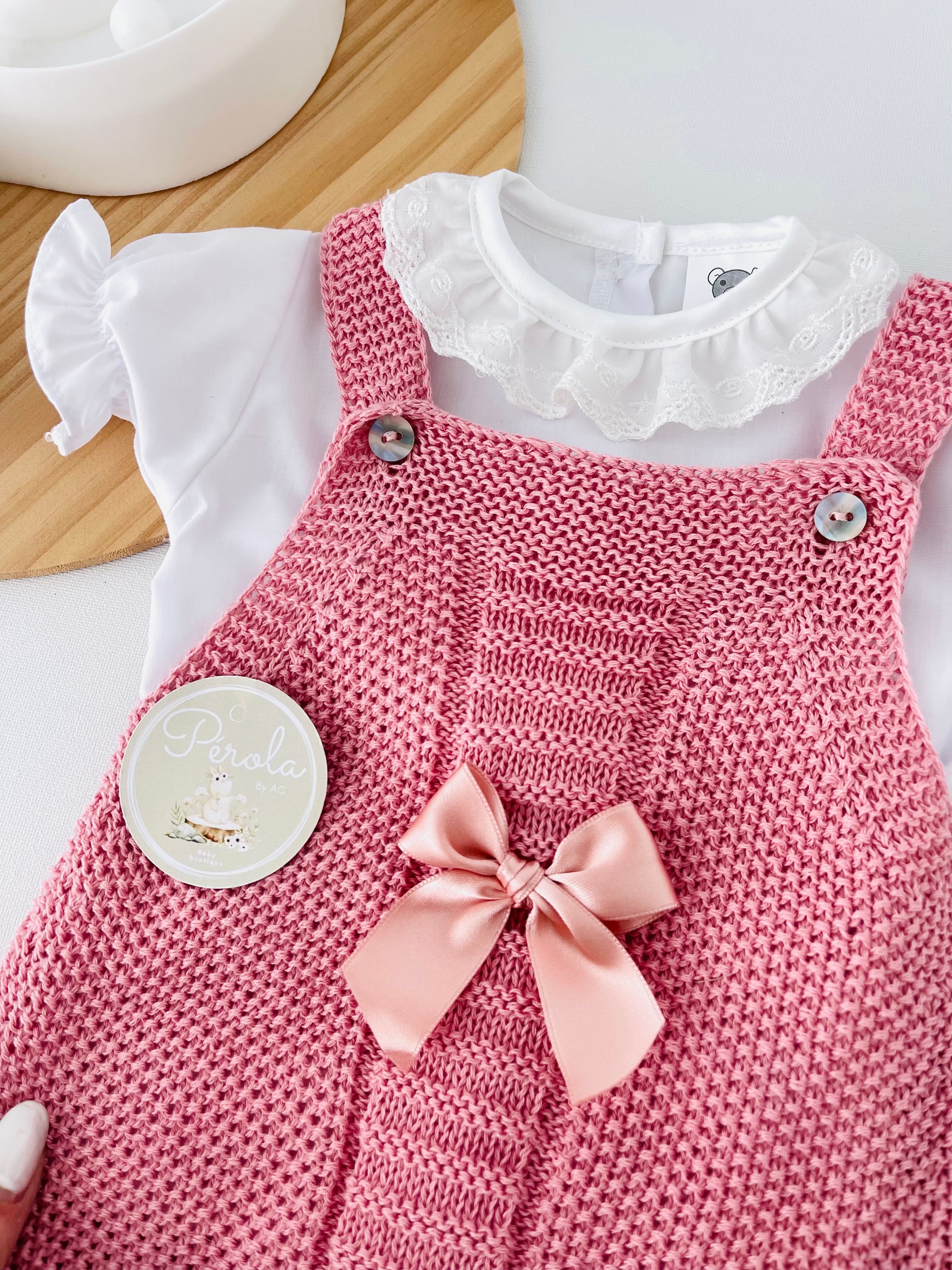 Fofo e blusa rosa velho 1/3M