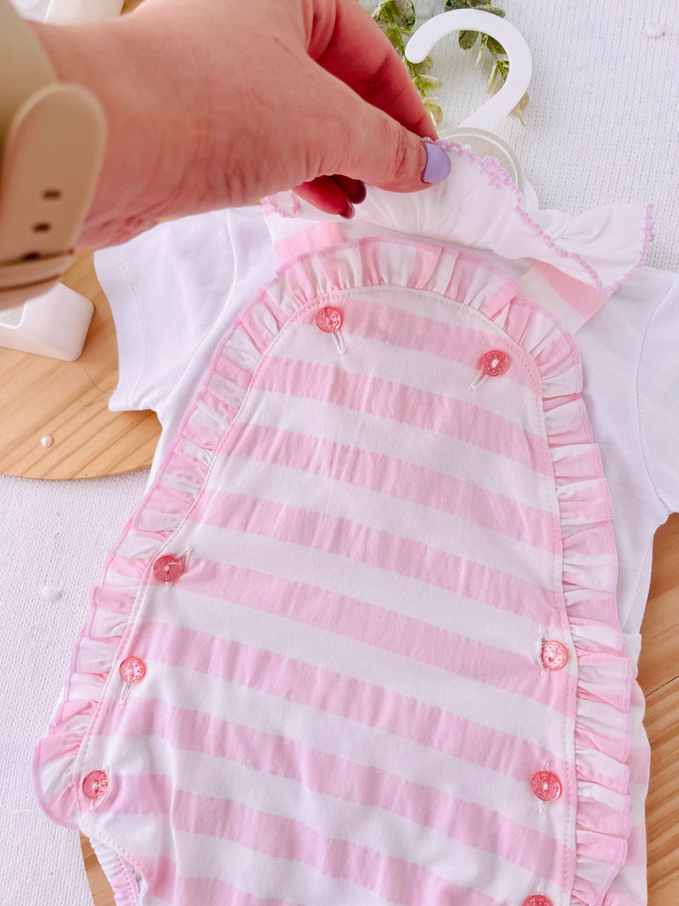 Conjunto riscas: fofo e camisola
