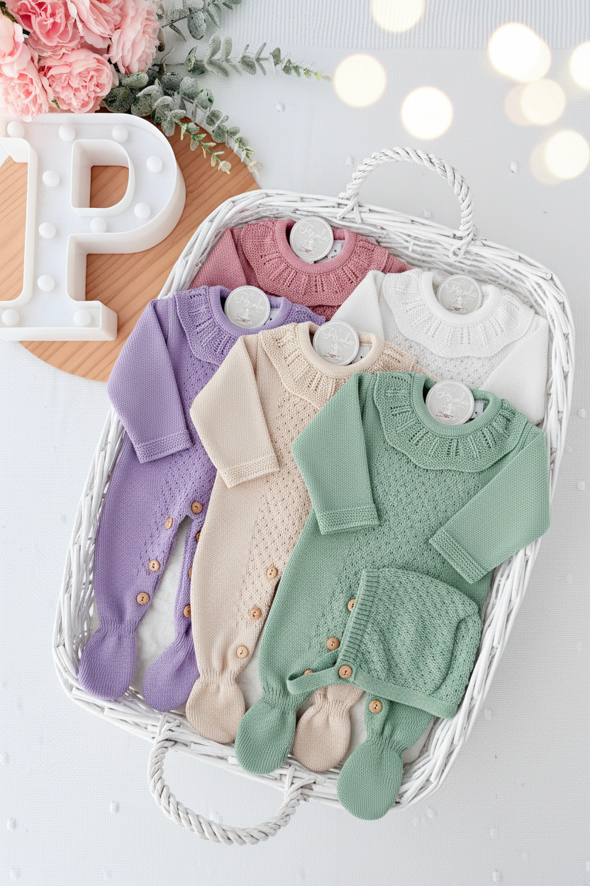 Conjunto Baby love: Babygrow e touca recém nascido