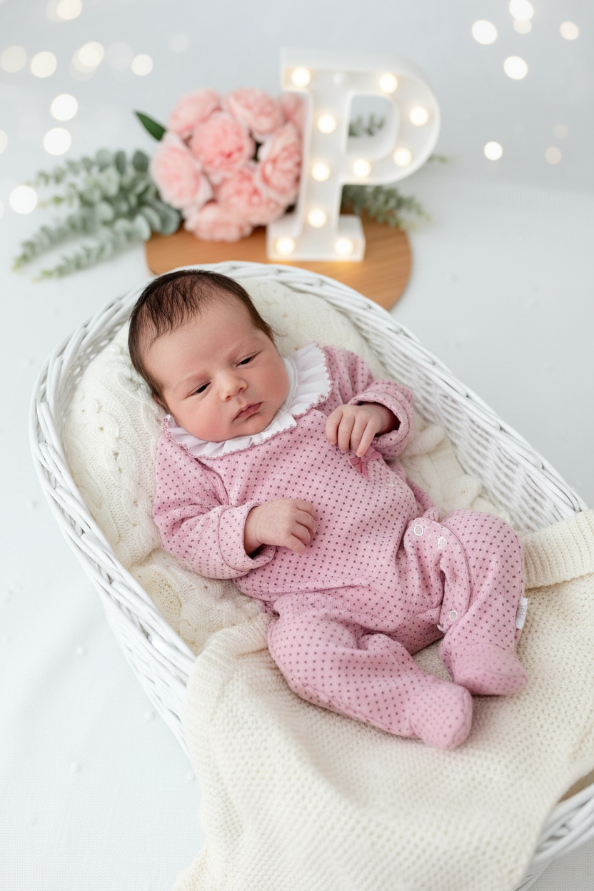 Babygrow pintinhas veludo com golinha