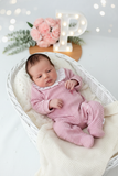Babygrow pintinhas veludo com golinha