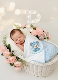 Manta quentinha Baby Minnie e Mickey