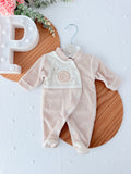 Babygrow caracol veludo
