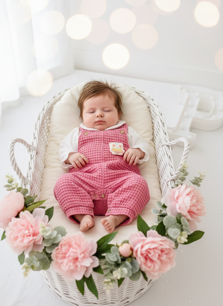 Conjunto ursinho jardineira e camisola