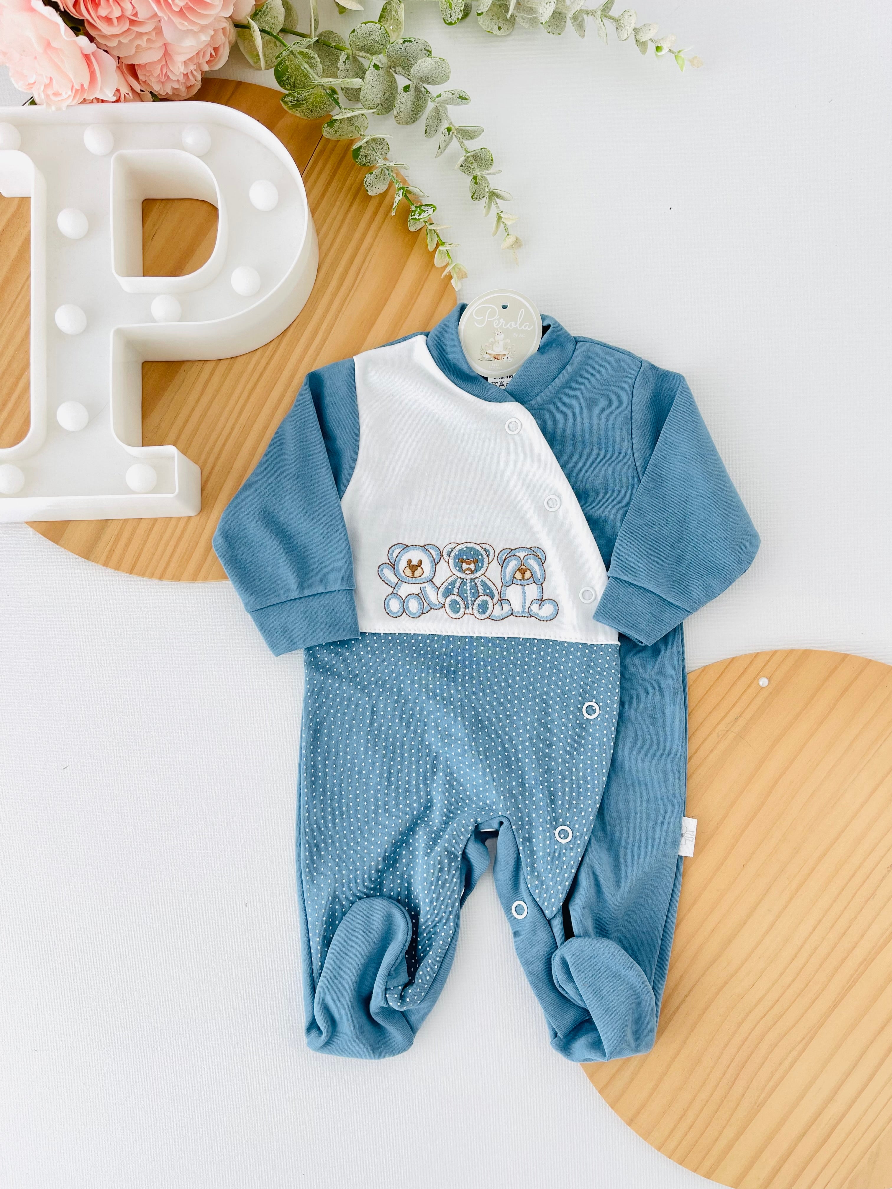 Babygrow azul cobalto