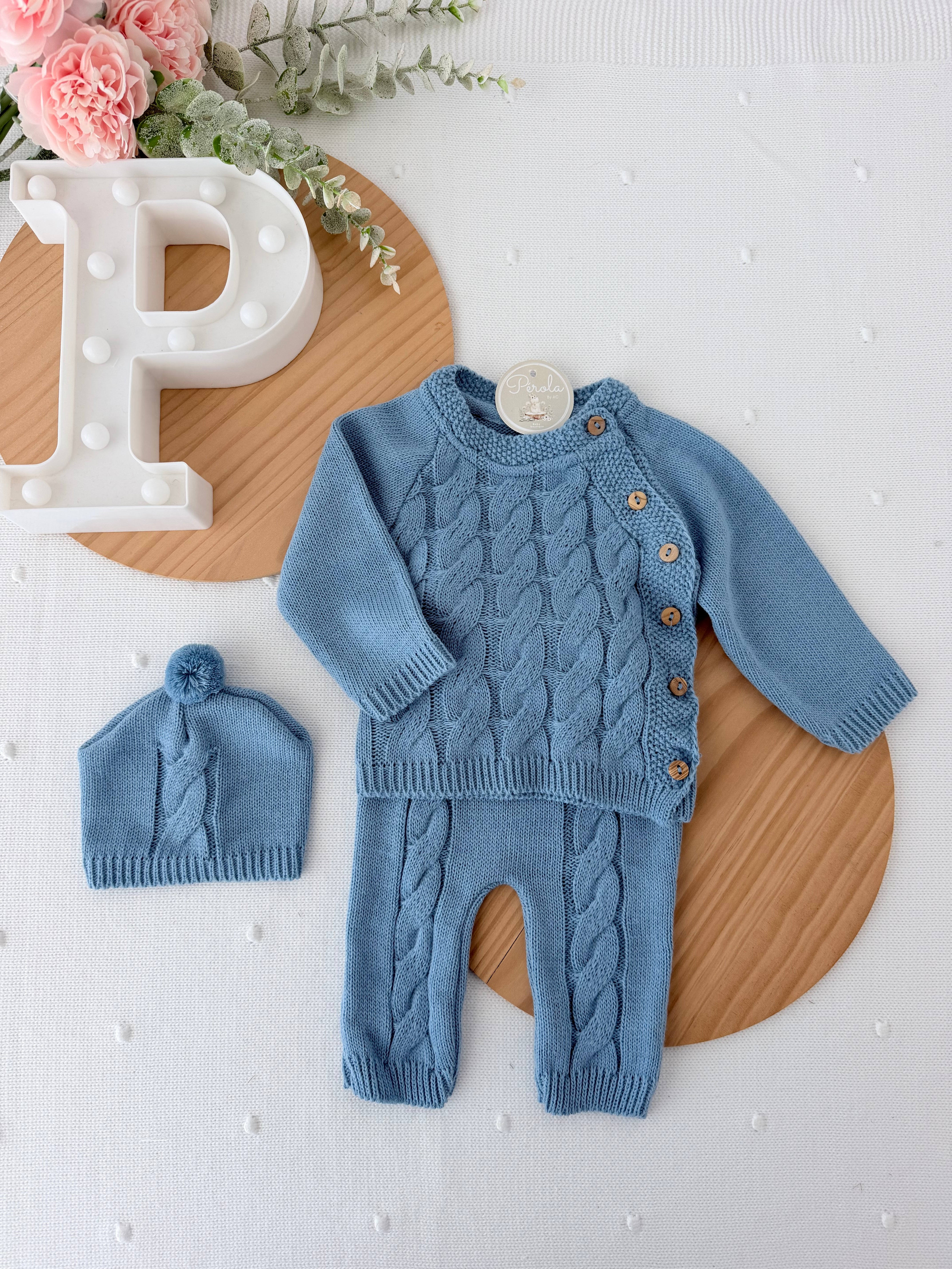 Conjunto malha Torcidos: camisola, calças e gorro