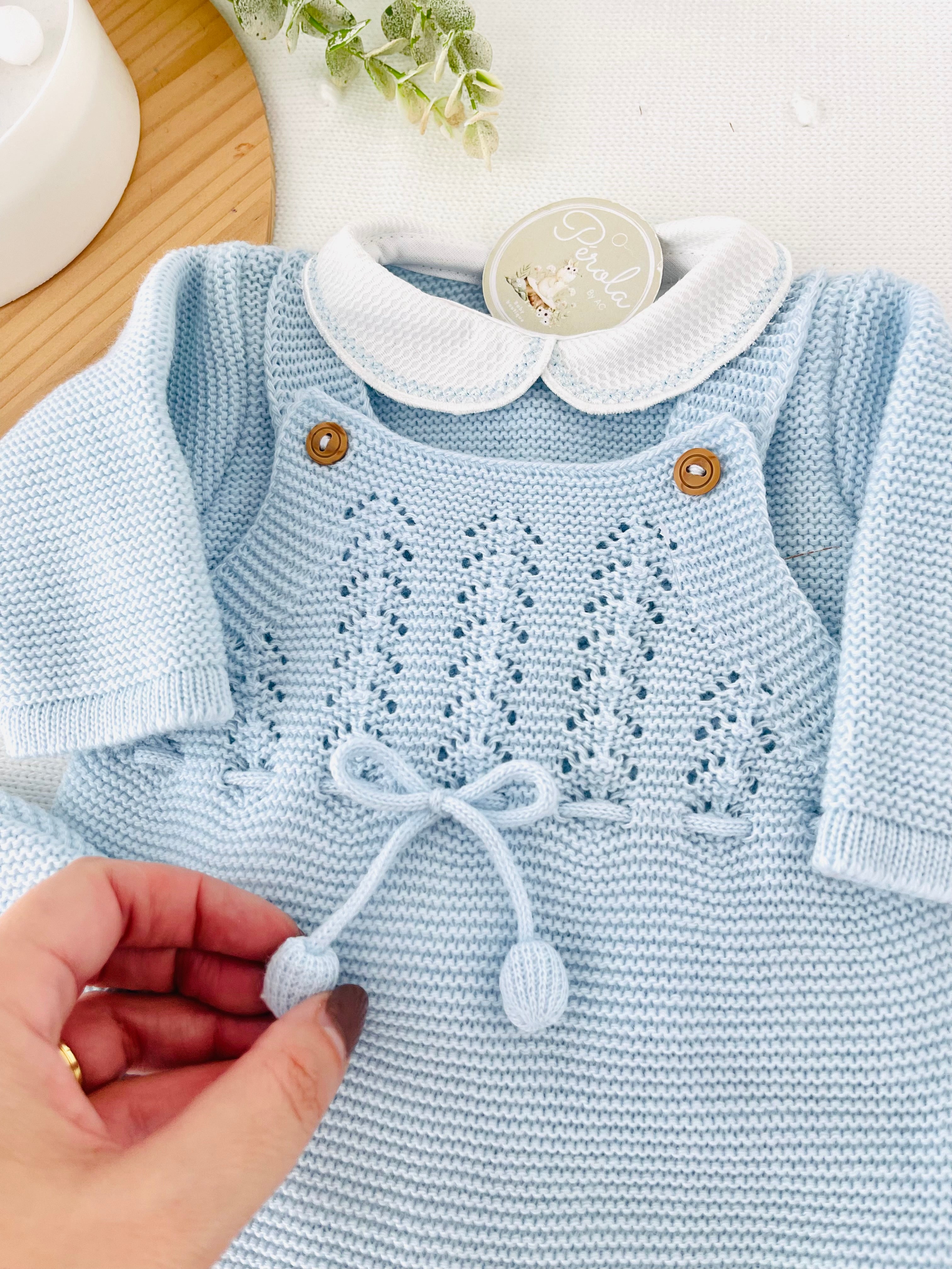 Saída de maternidade pompons