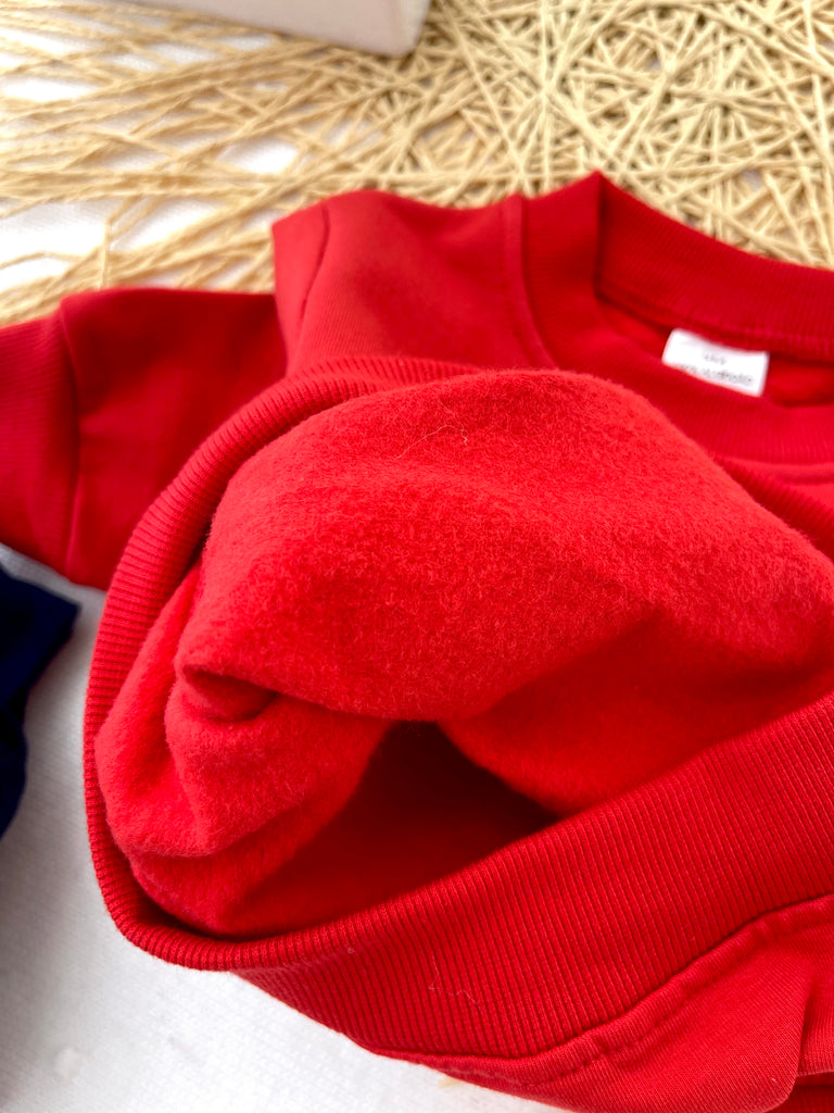 Camisola e calças “ganga” Mickey vermelho