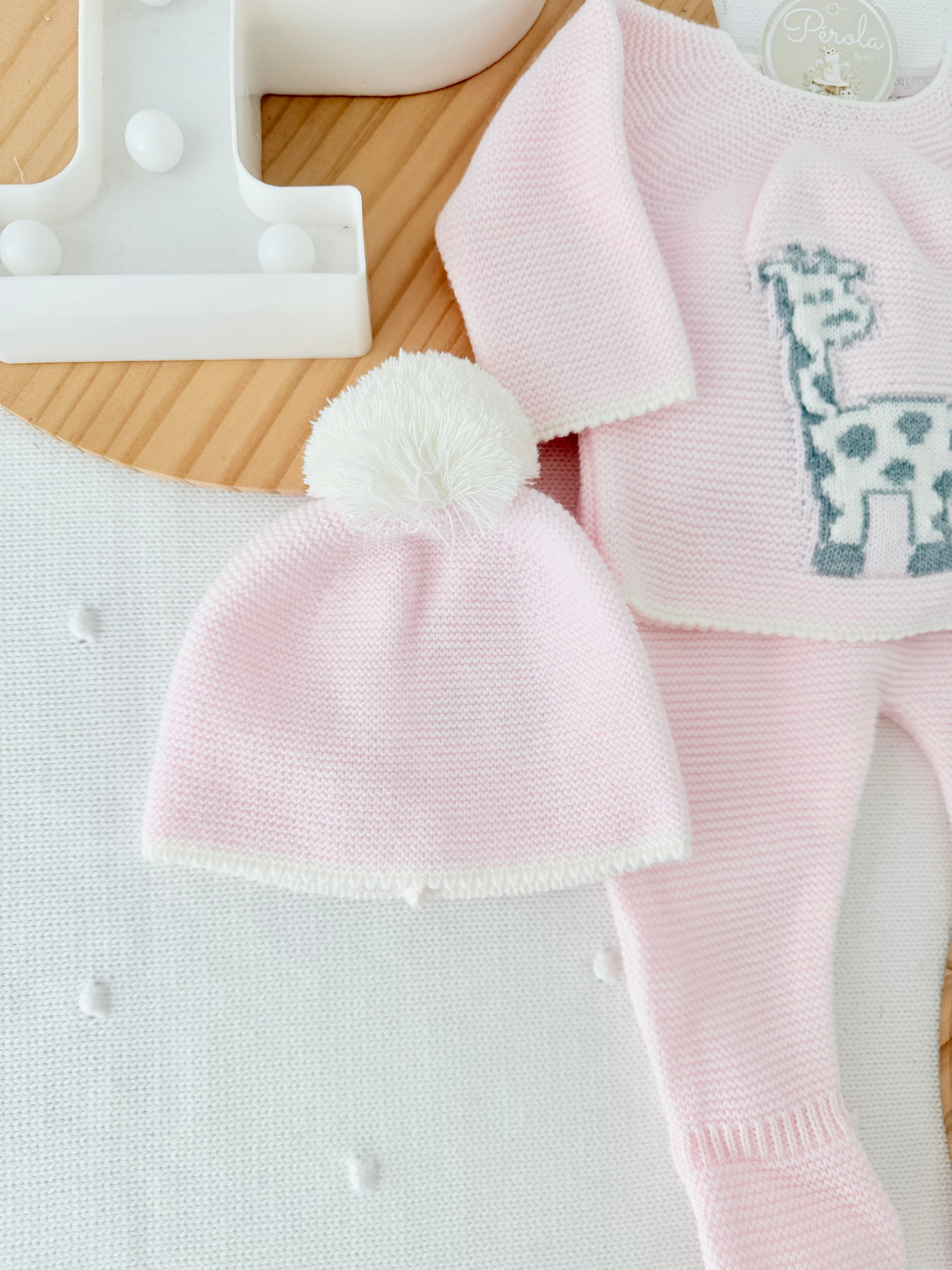 Conjunto girafa para recém nascido