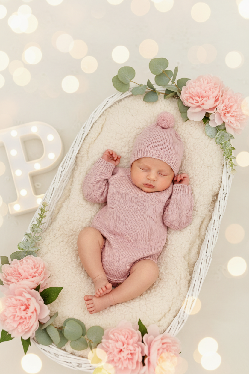 Fofo e gorro pintinhas