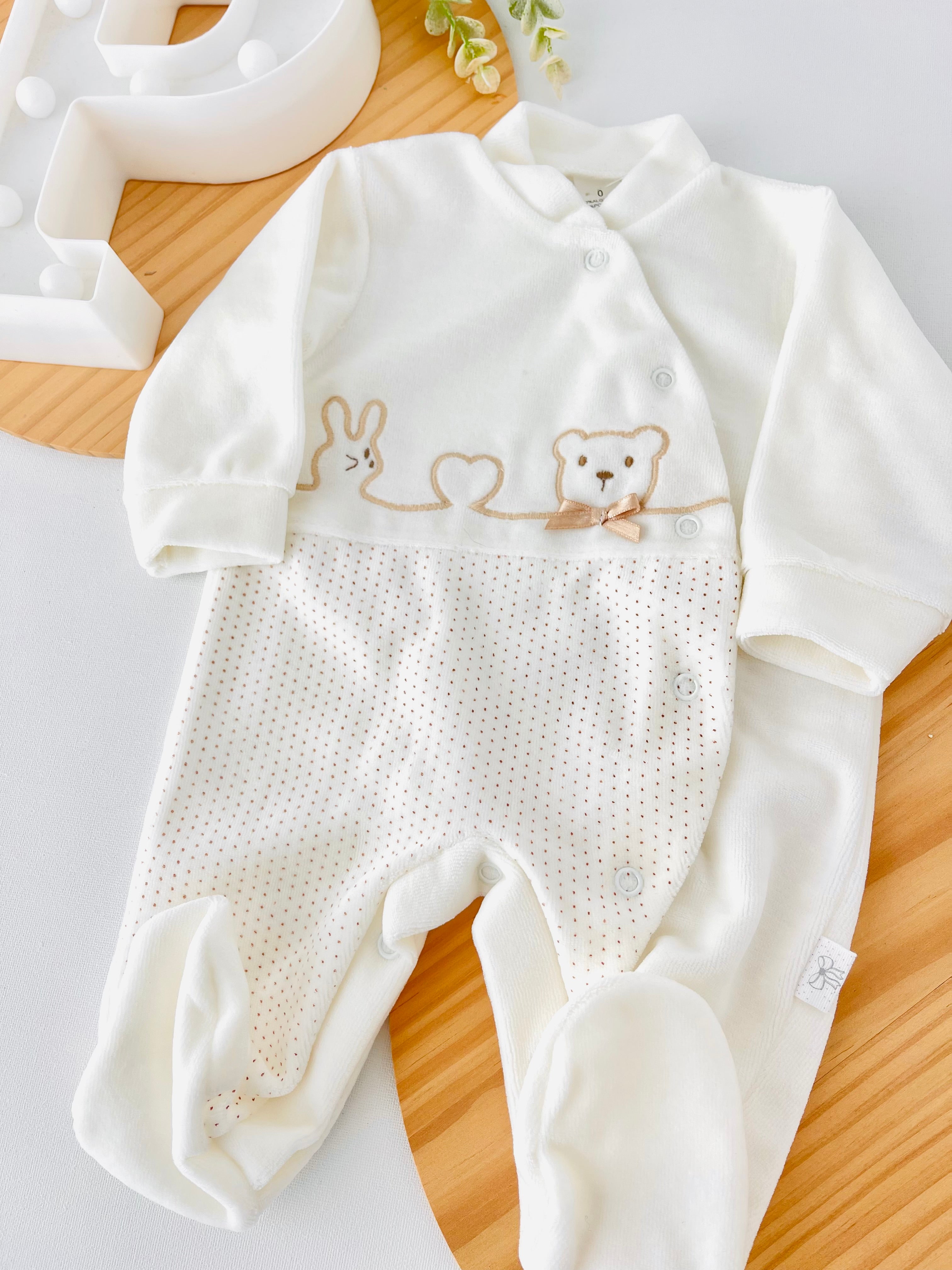 Babygrow linha do Amor em Veludo