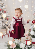 Conjunto Bordeaux Floral