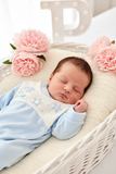 Babygrow Veludo Bebé com Estrelas Bordadas - Recém-Nascido