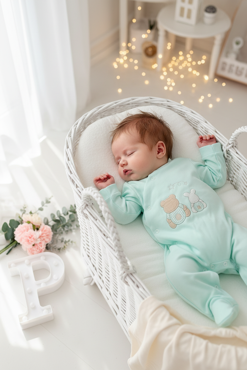 Babygrow algodão unissexo 3m 6m 9m e 12m