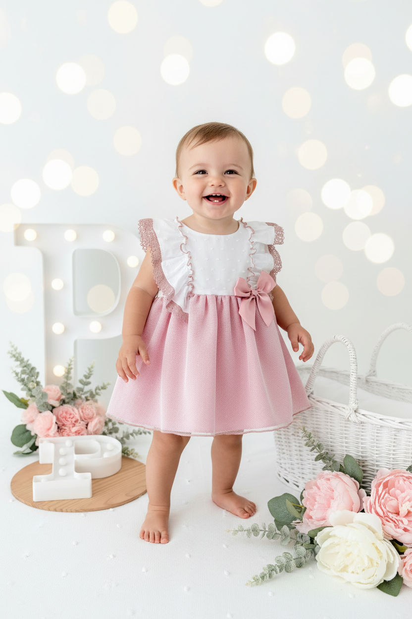 Vestido Madalena: vestido e tapa fraldas