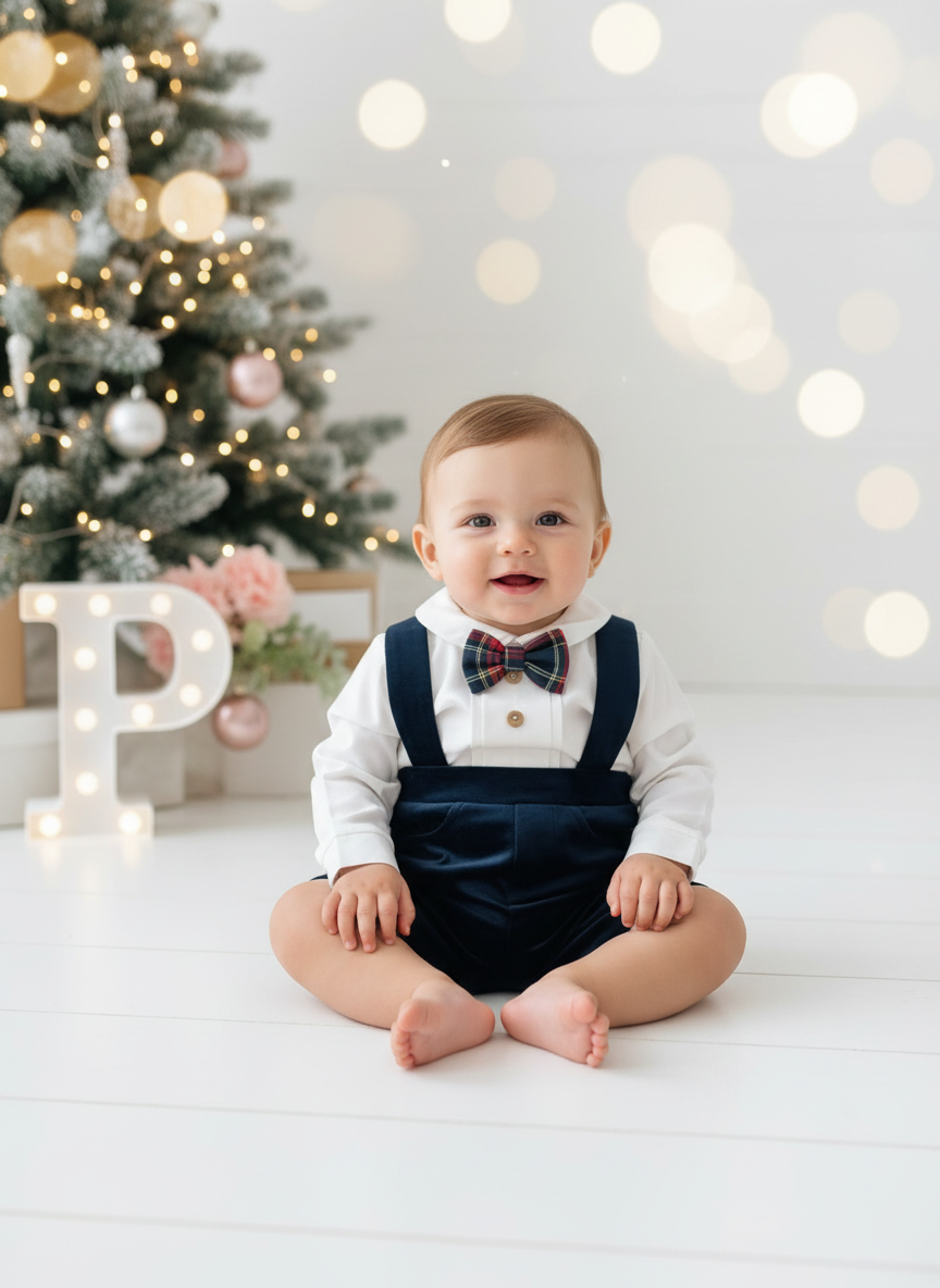 Conjunto premium em veludo: Calções com alças e camisa