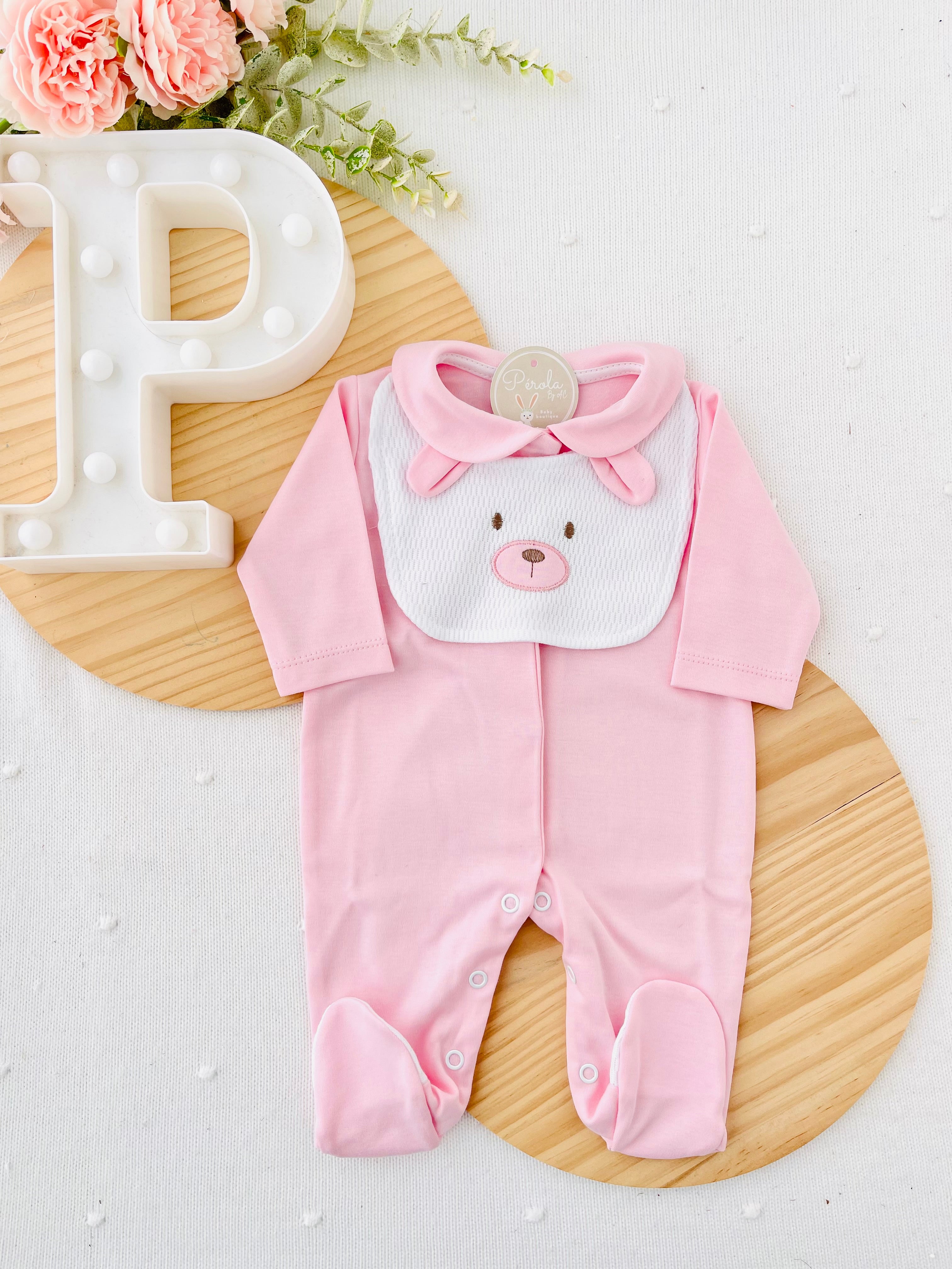 Babygrow e babete algodão