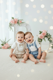 Conjunto especial cerimónia para menino: calções, camisa e laço