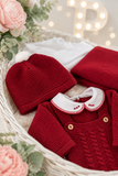 Pack saída de maternidade vermelho com manta