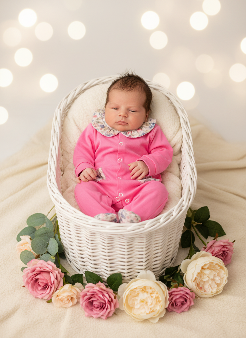 Babygrow em algodão com golinha