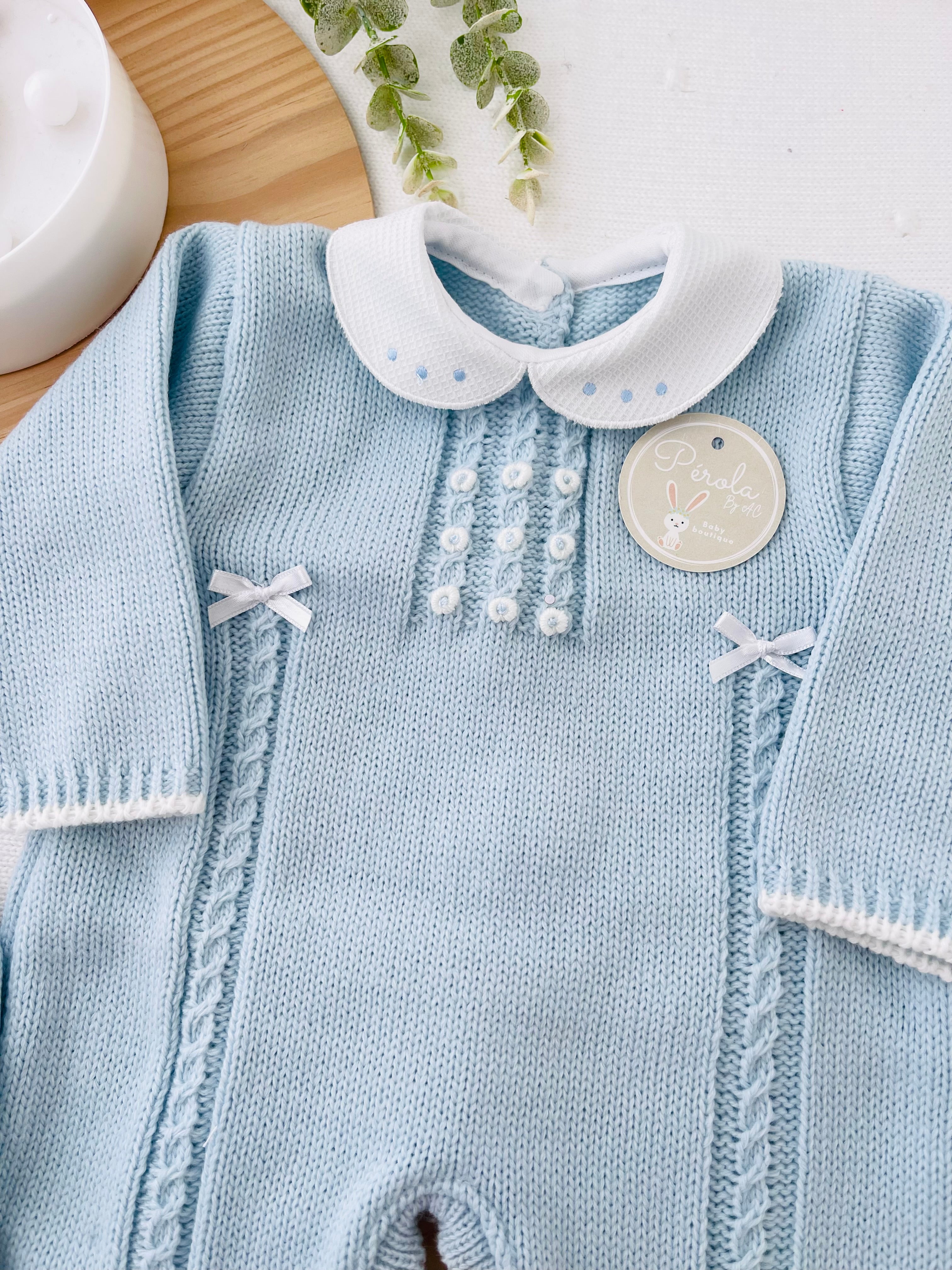 Saída de maternidade: macacão e gorro Outono/Inverno