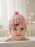 Gorro em malha com pompom