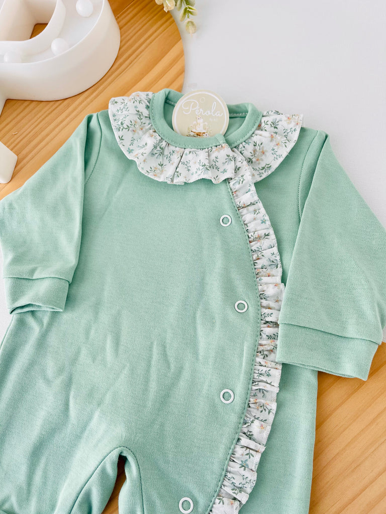 Babygrow flores em algodão