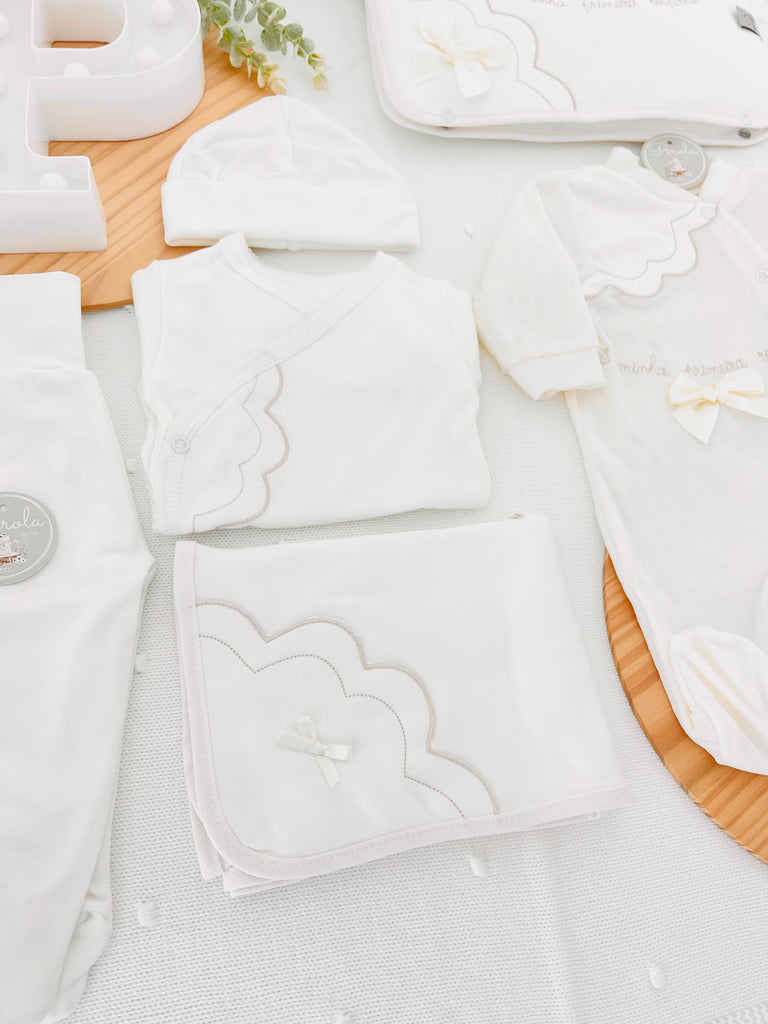 Conjunto primeira roupinha veludo-