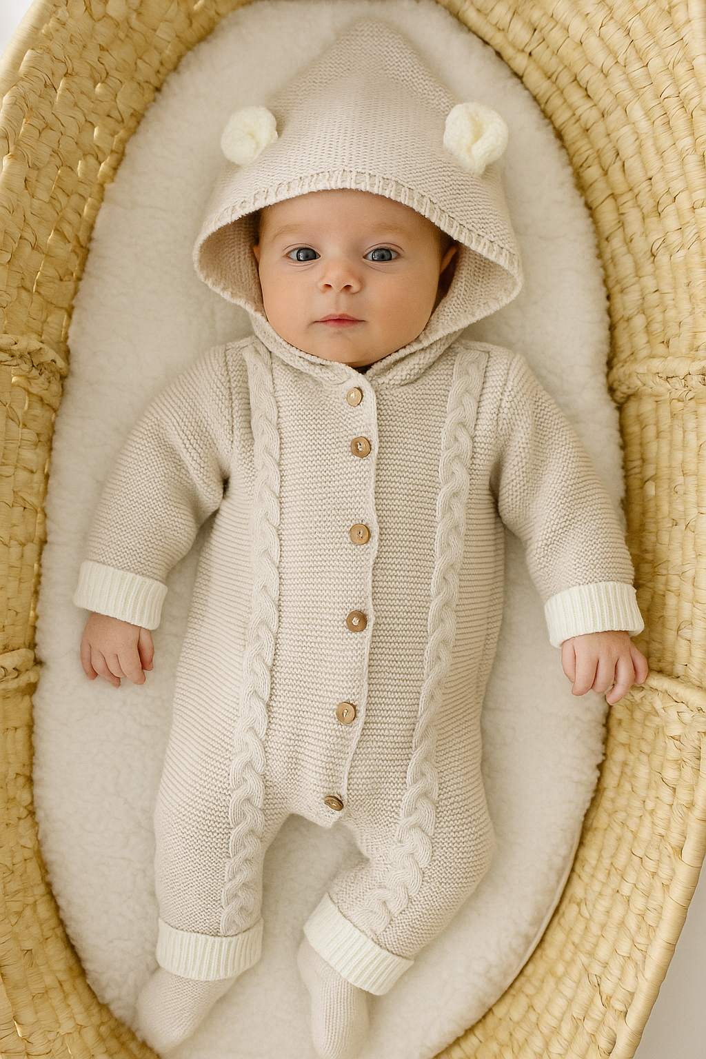 Macacão com orelhinhas unissexo