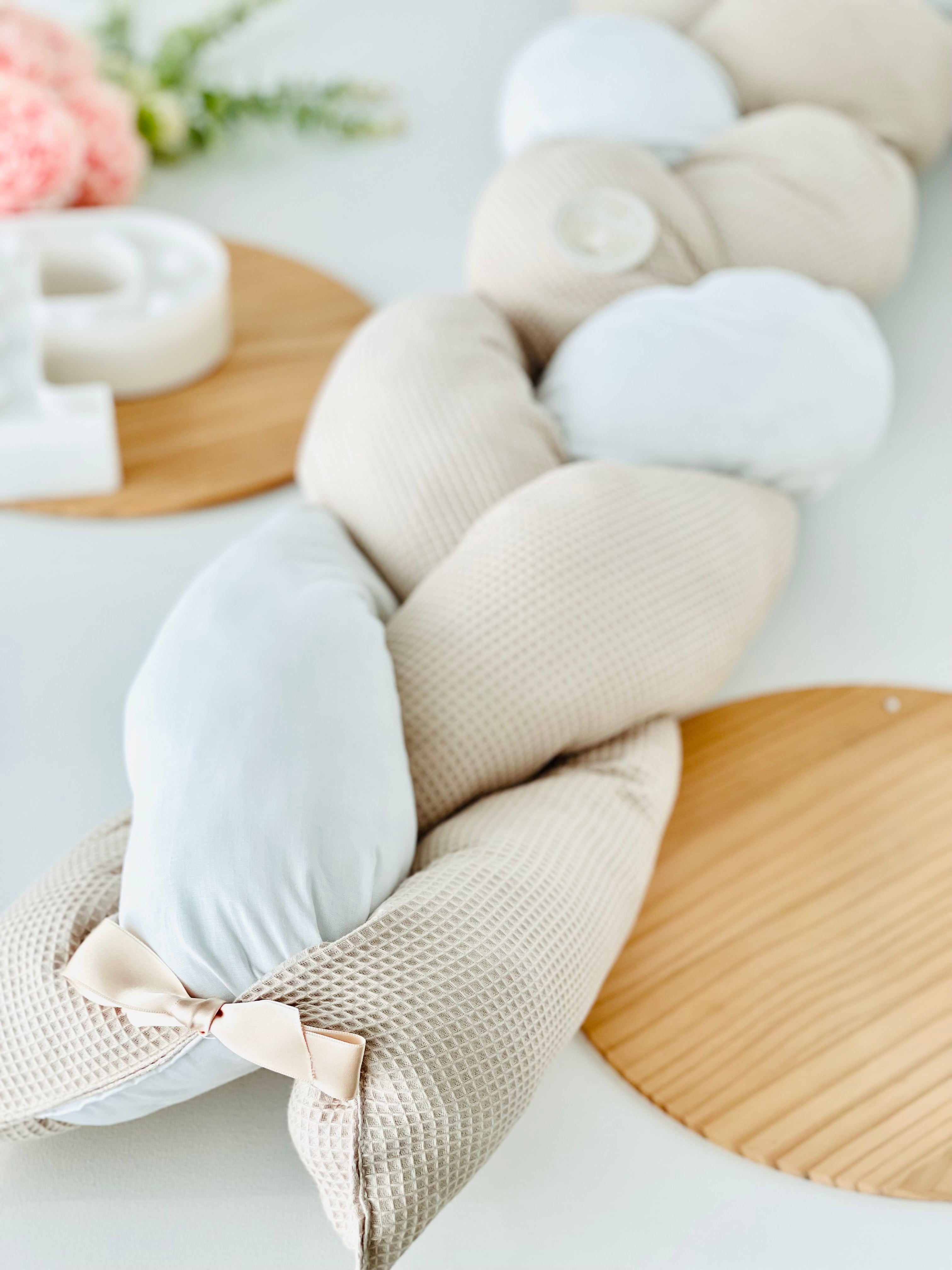 Trança para cama de grades/berço - tema favos