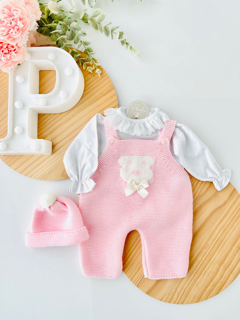 Saída de maternidade rosa: 3 peças