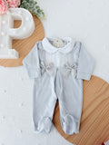Babygrow algodão laços