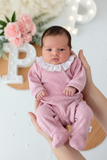 Babygrow pintinhas veludo com golinha