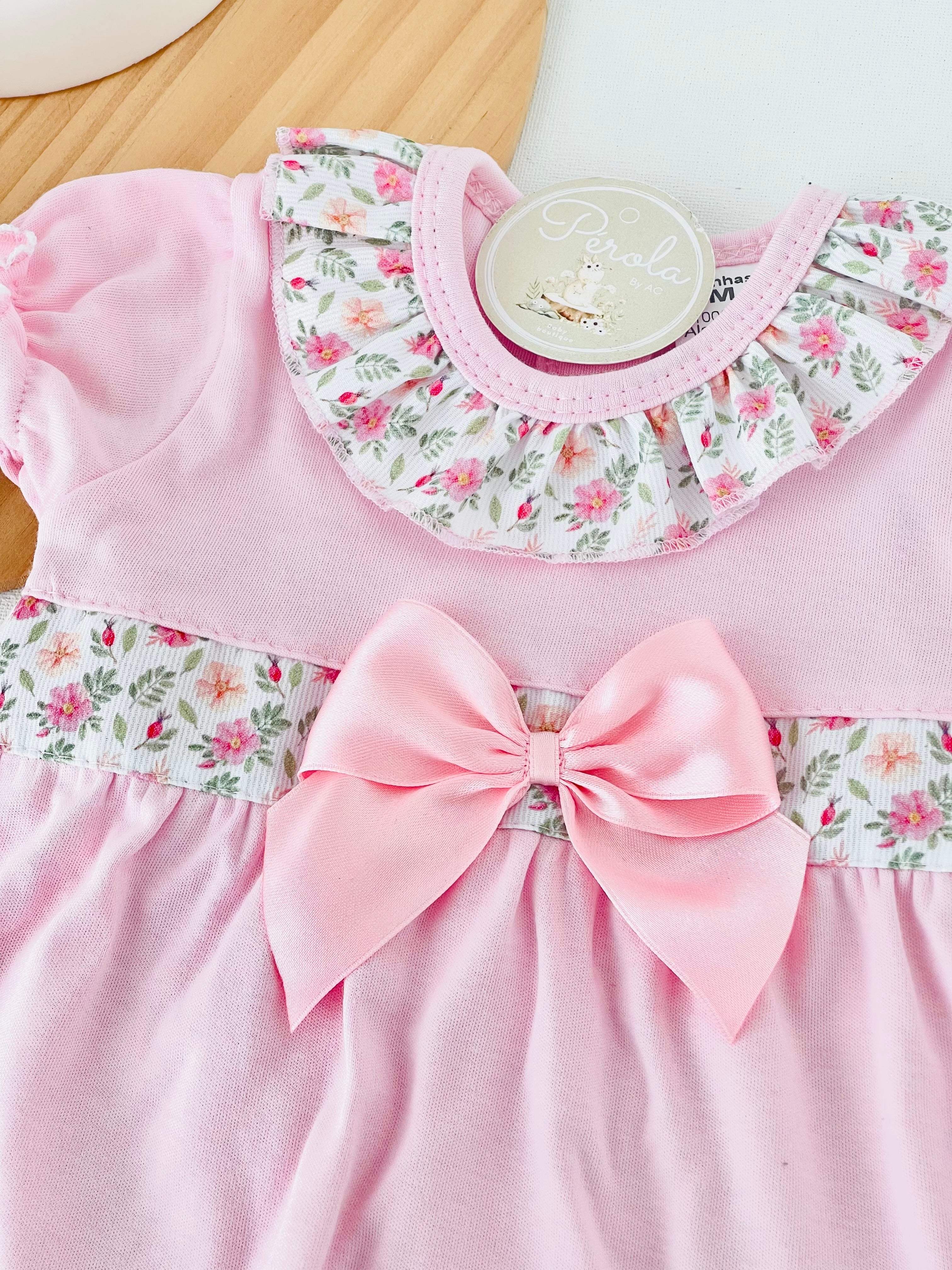 Vestido florzinhas em algodão