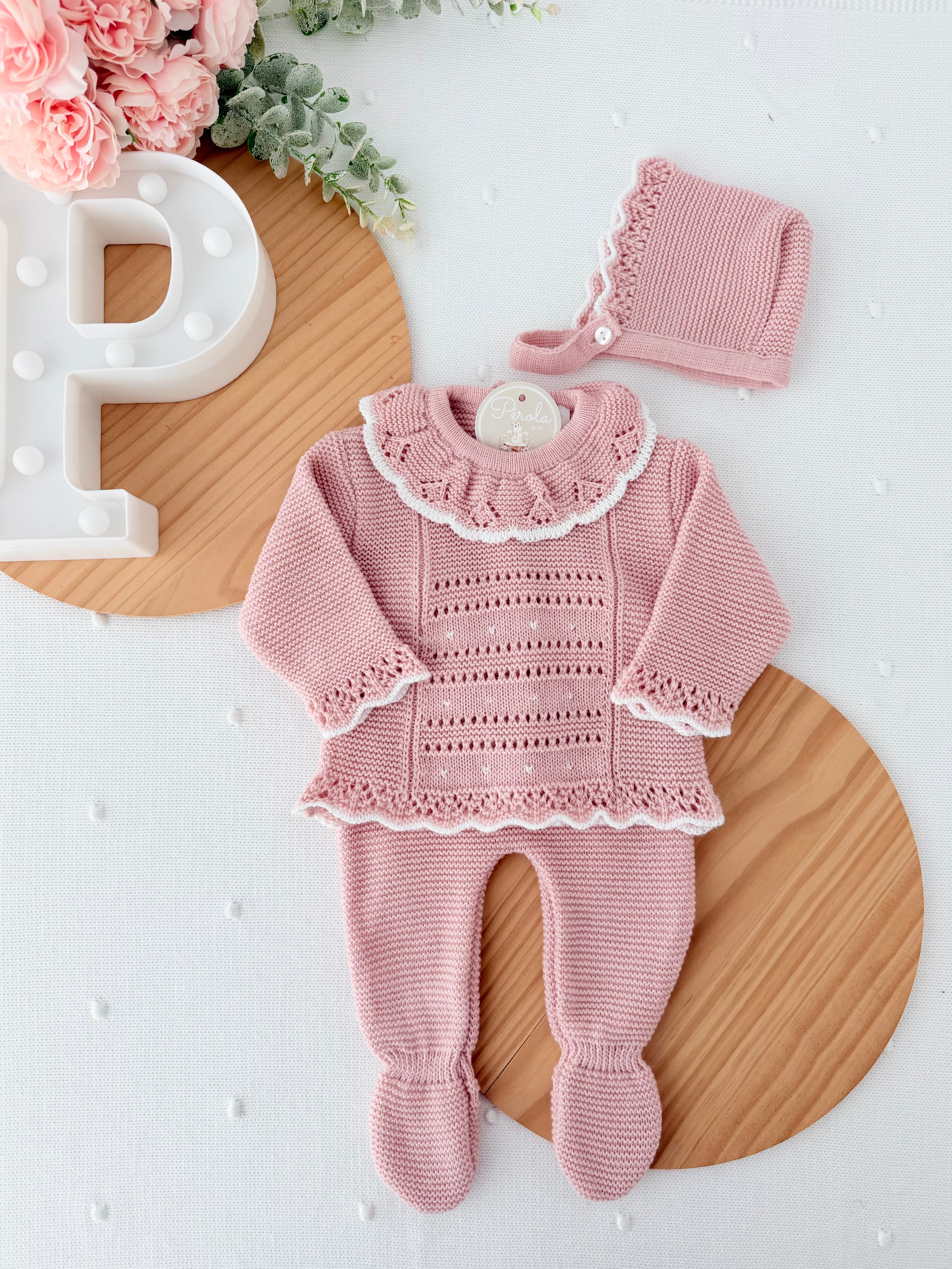 Conjunto Rosa Velho Outono Inverno
