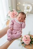 Babygrow pintinhas veludo com golinha