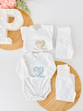 Pack oportunidade 4 peças: 2 bodies e 2 calças