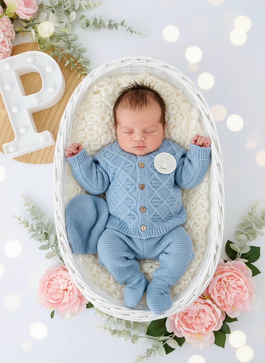 Conjunto casaco, calças e gorro- Outono/Inverno 1/3M 3/6M