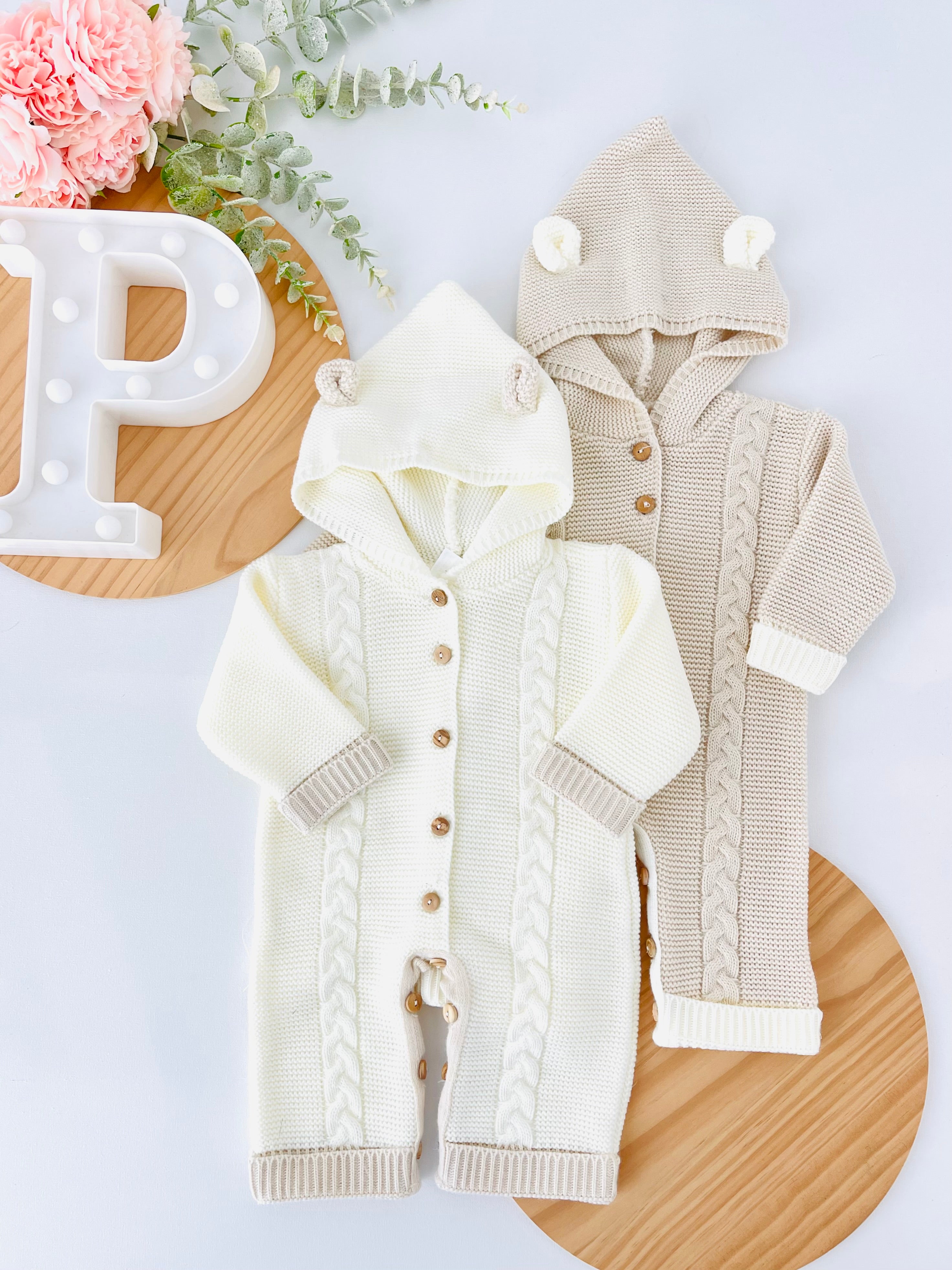 Macacão com orelhinhas unissexo