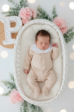 Babygrow gola flor em algodão