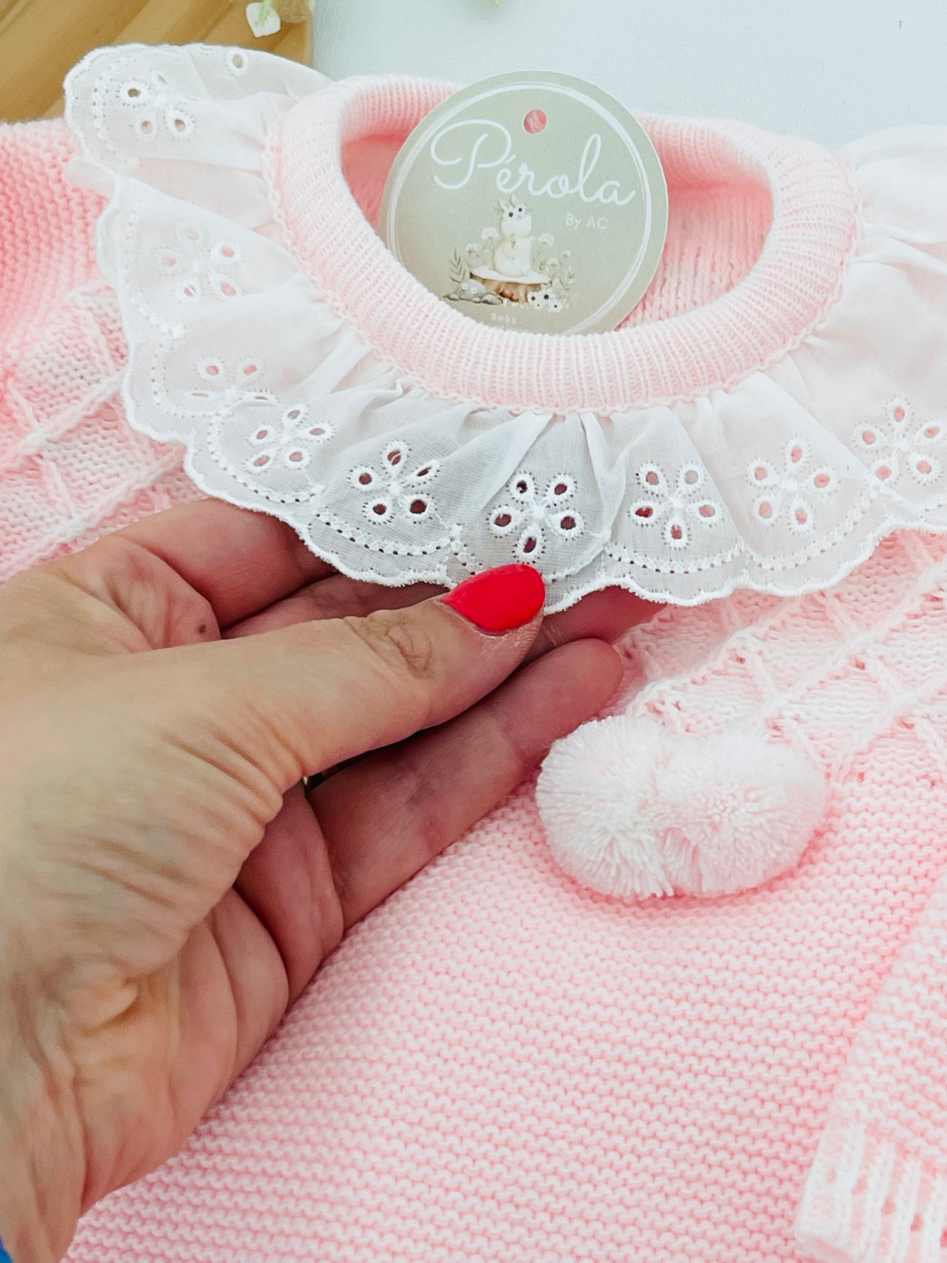 Conjunto malha Azul ou Rosa Outono/Inverno