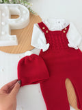 Saída maternidade vermelho menina Outono Inverno