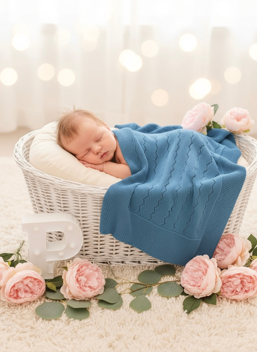 Manta malha 100% algodão zigzag